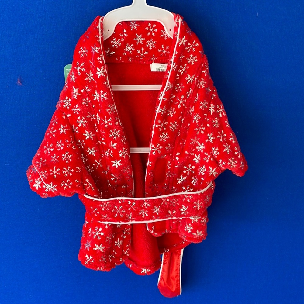 Festive Holiday Dog Robe - M